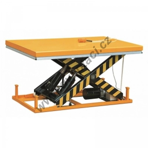 Hydraulický zvedací stůl HV46, nosnost 4000 kg, zdvih 1050 mm, rozměr 2000x1200mm