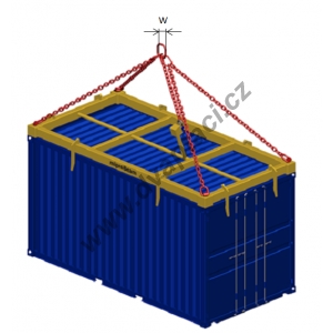 Jeřábový závěs lodních kontejnerů TPK-D