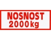 Štítek nosnost 2000 kg - zobrazit detail zboží